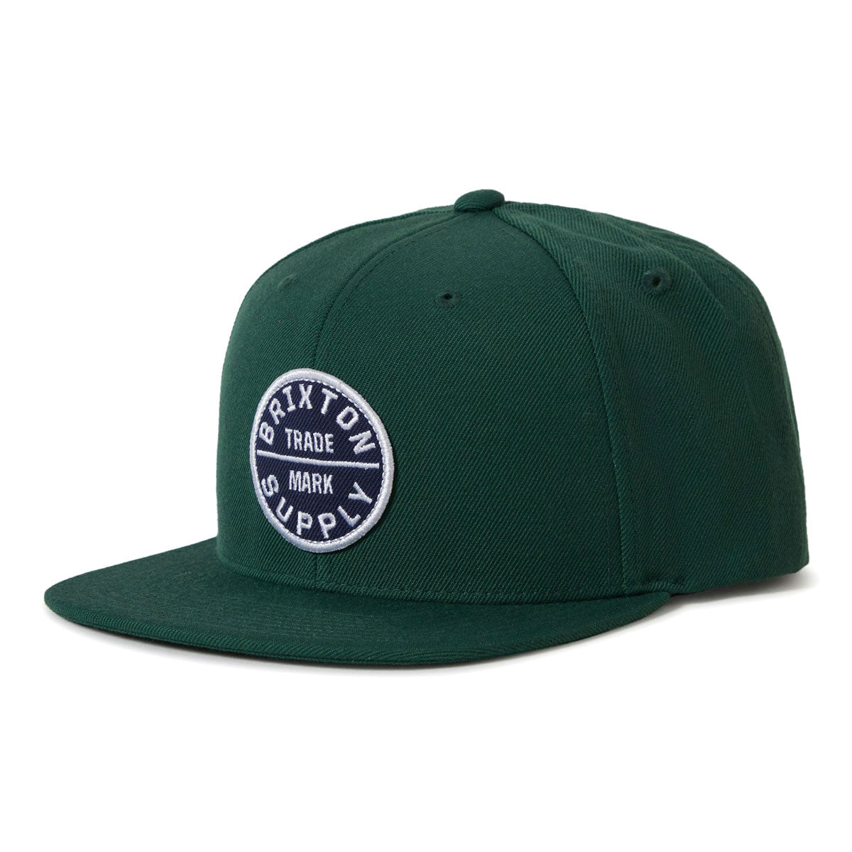 Brixton Oath III Snapback Hat - Pine Needle/Pine Needle image 1