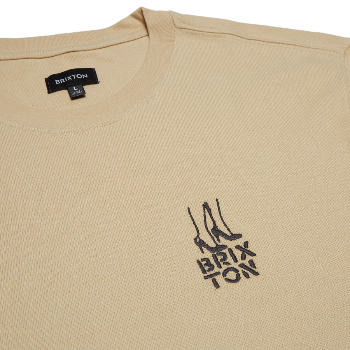 Brixton Rosa Heavyweight T-Shirt - Cream Classic Wash image 2