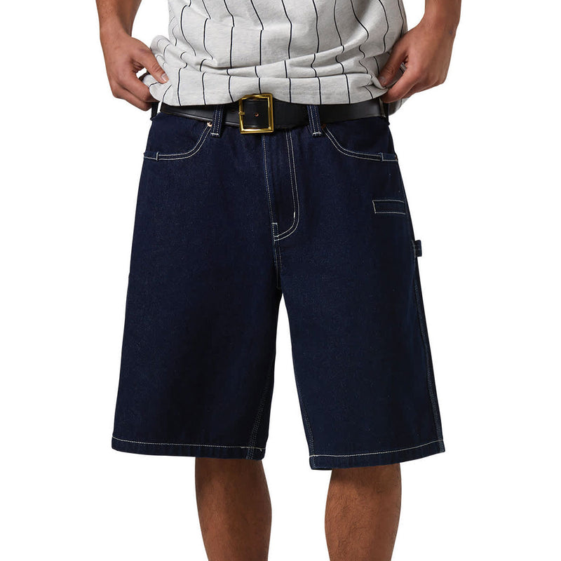 Brixton Builders Carpenter Baggy Shorts - Rinse Denim
