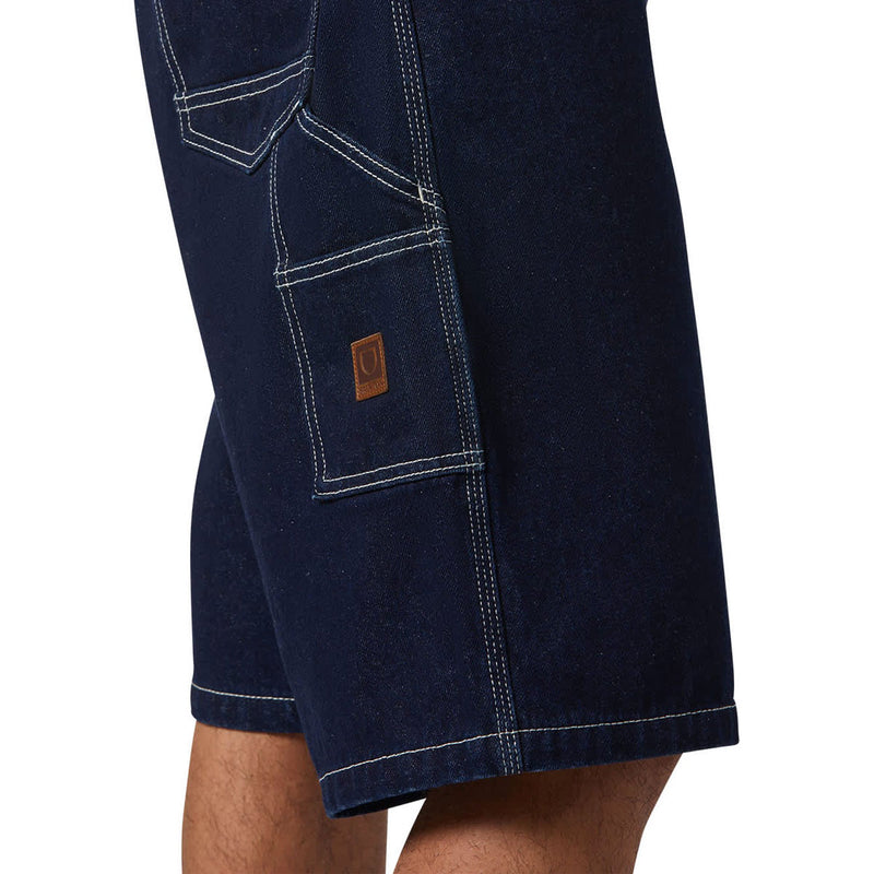 Brixton Builders Carpenter Baggy Shorts - Rinse Denim