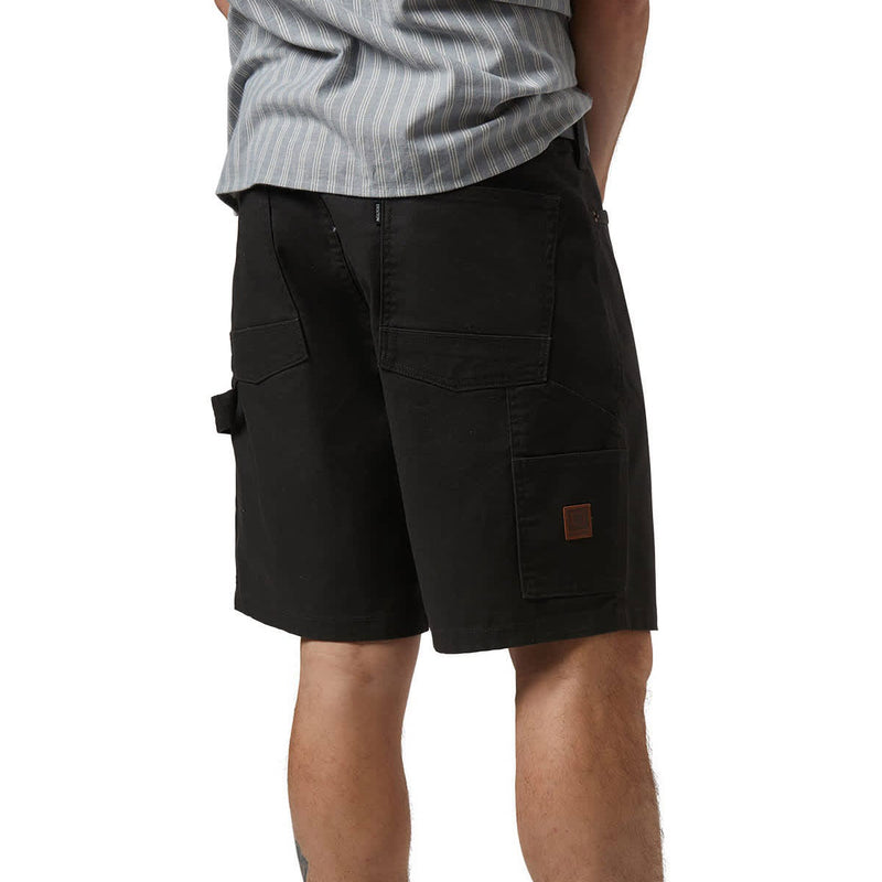 Brixton Builders Carpenter Baggy Shorts - Washed Black