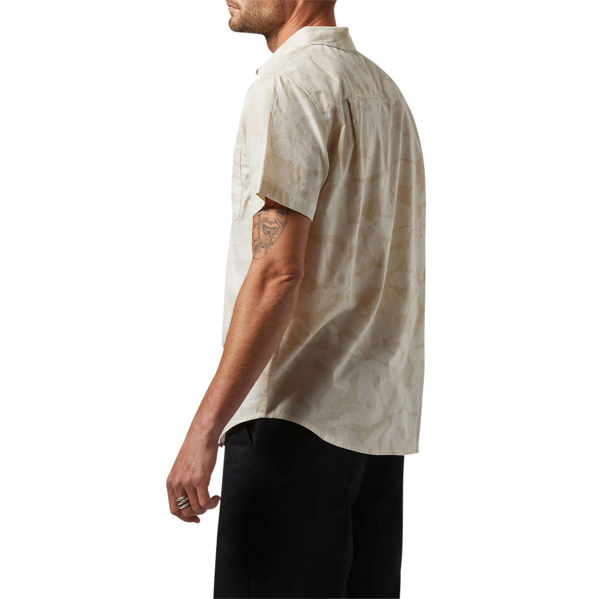 Brixton Charter Print Shirt - Beige/White Cap Floral image 3