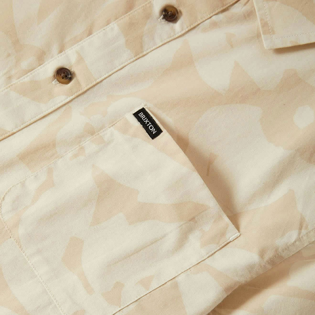 Brixton Charter Print Shirt - Beige/White Cap Floral image 4