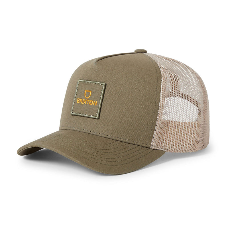 Brixton Alpha Block X C Mp Mesh Hat - Ivy Green/Sand