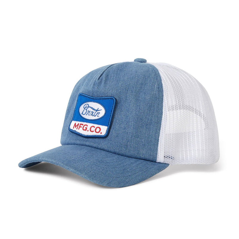Brixton Phillips Np Mp Trucker Hat - Denim/White