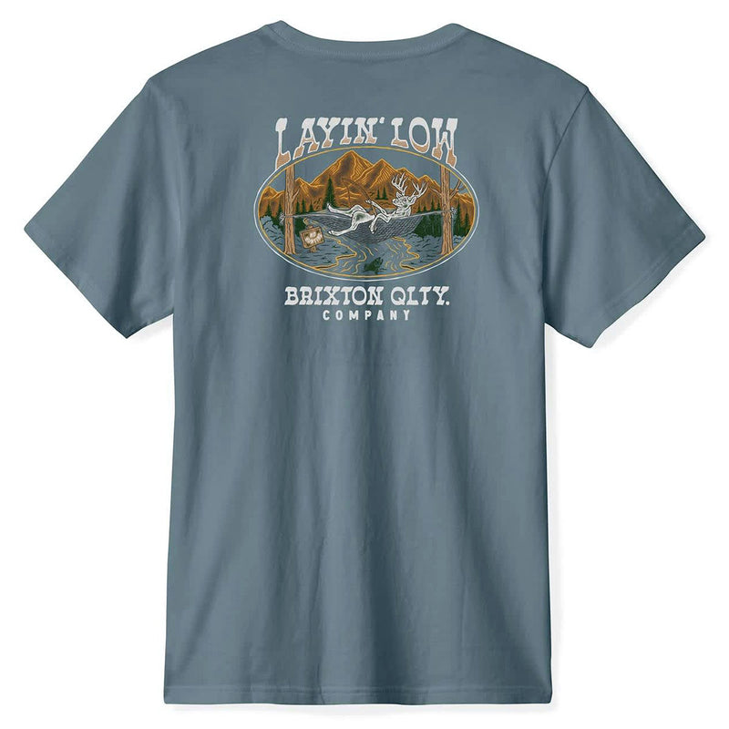 Brixton Layin' Low T-Shirt - Basalt