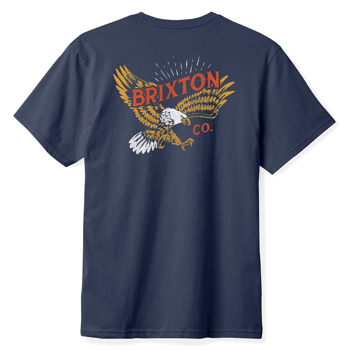 Brixton Keller T-Shirt - Washed Navy Worn Wash image 1