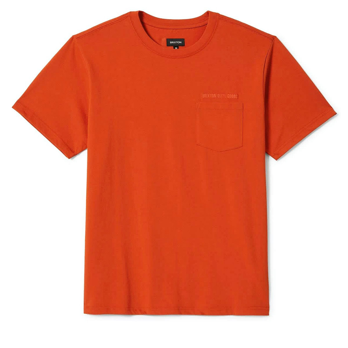 Brixton Emb Heavyweight Pocket T-Shirt - Trail Orange image 1