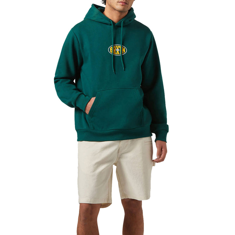 Brixton Largo Hoodie - Deep Emerald