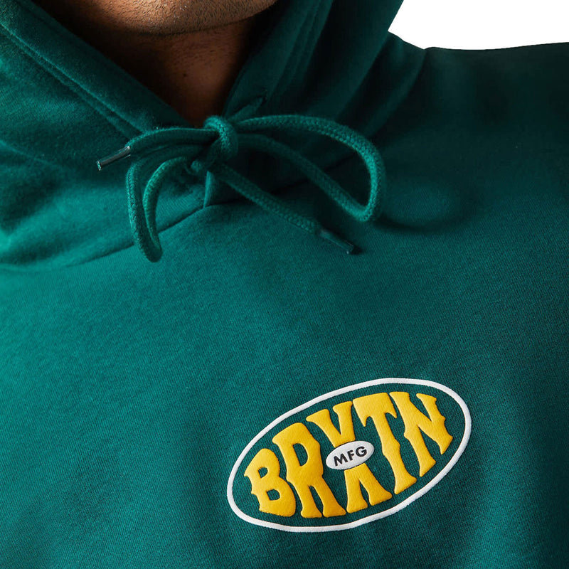 Brixton Largo Hoodie - Deep Emerald
