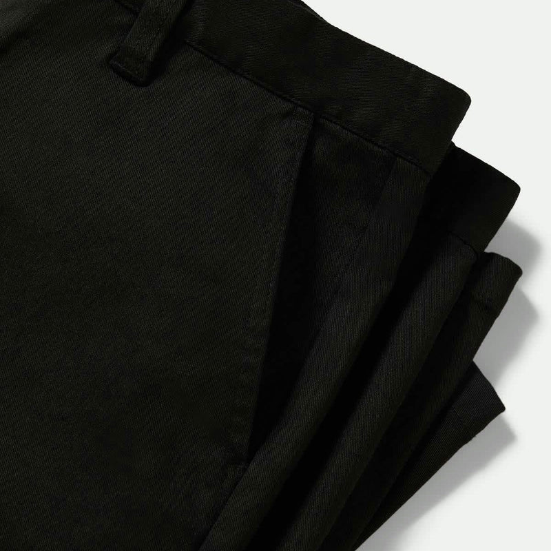 Brixton Choice Chino Baggy Shorts - Black