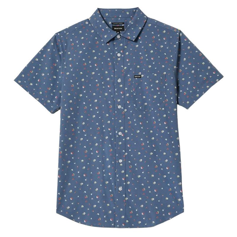 Brixton Charter Print Shirt - Bering Sea/Micro Floral