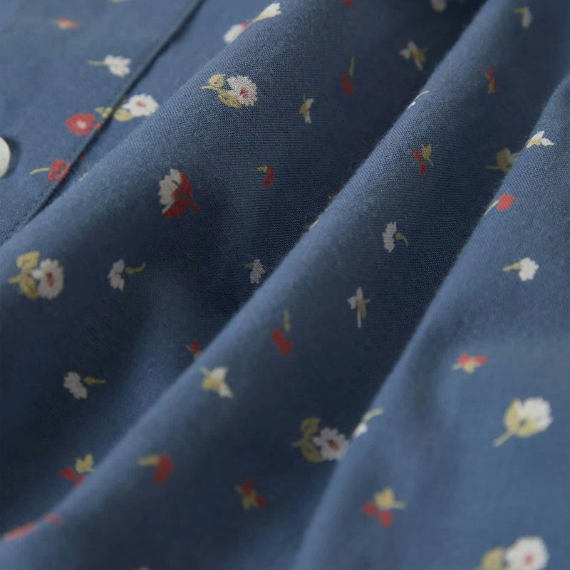 Brixton Charter Print Shirt - Bering Sea/Micro Floral
