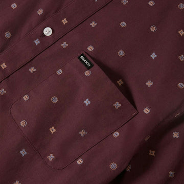Brixton Charter Print Shirt - Port/Micro Geo