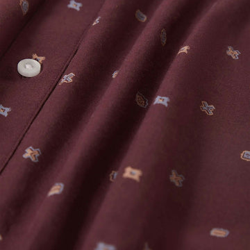 Brixton Charter Print Shirt - Port/Micro Geo