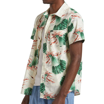 Brixton Charter Print Shirt - Vintage Palm Print