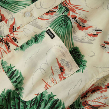 Brixton Charter Print Shirt - Vintage Palm Print