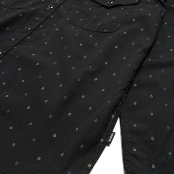Brixton Wayne Long Sleeve Shirt - Asphalt Black