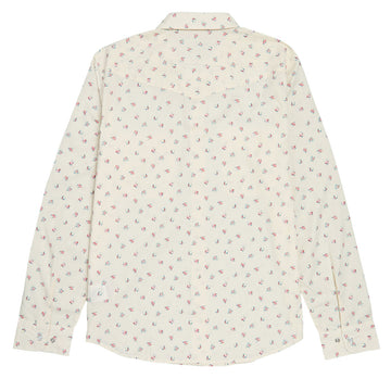 Brixton Wayne Long Sleeve Shirt - Whitecap