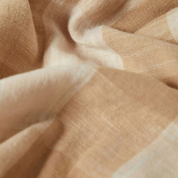 Brixton Cru Linen Blend Shirt - Off White/Sand