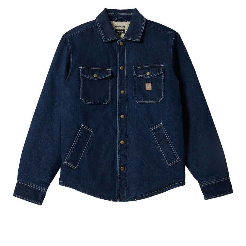 Brixton Durham Lined Jacket - Medium Wash Denim