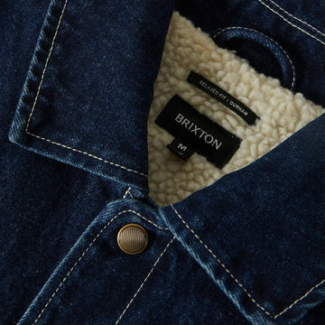 Brixton Durham Lined Jacket - Medium Wash Denim