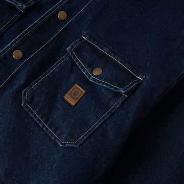Brixton Durham Lined Jacket - Medium Wash Denim
