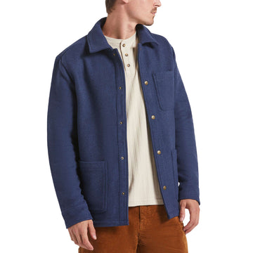 Brixton Shop Chore Coat Jacket - Mood Indigo