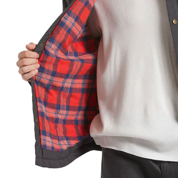 Brixton Builders Stretch Lined Jacket - Washed Black/Red