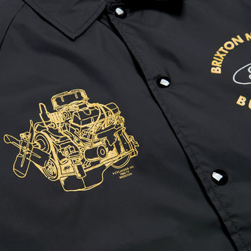 Brixton x Ford Built Tough Windbreaker Jacket - Burnt Rubber