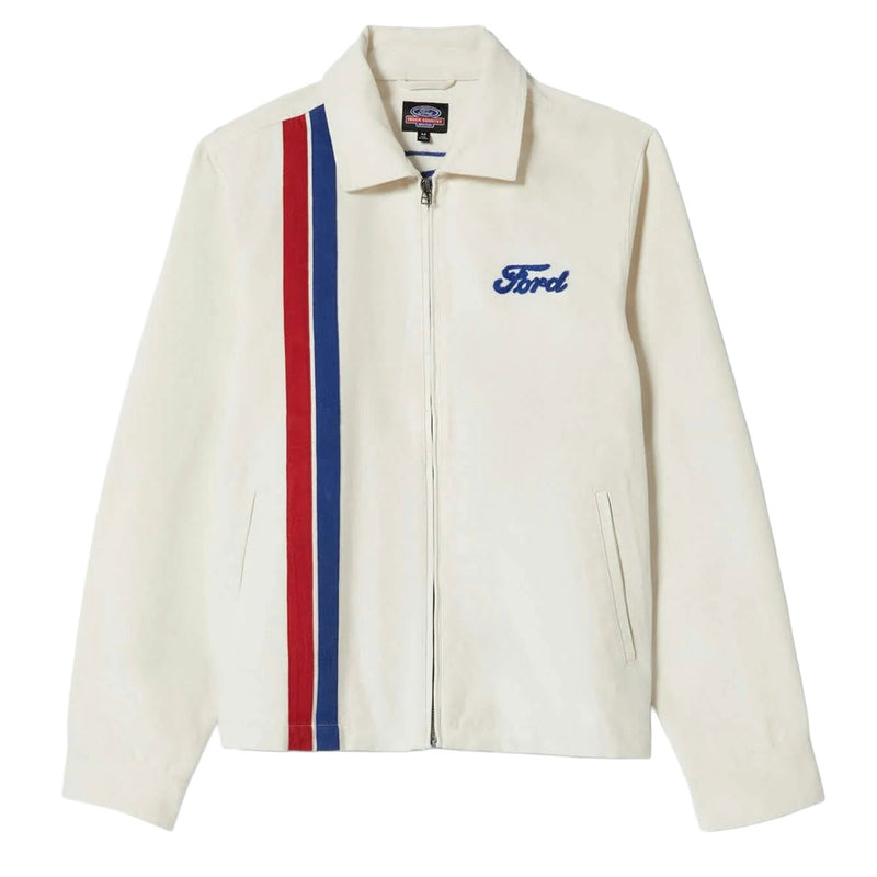 Brixton x Ford Number One Garage Jacket - Wimbleton White