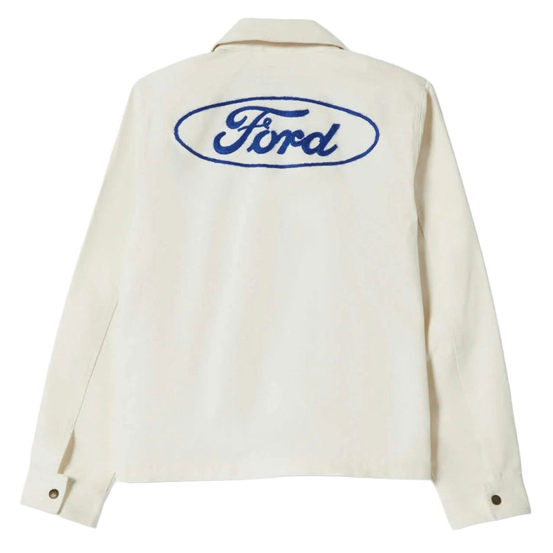 Brixton x Ford Number One Garage Jacket - Wimbleton White