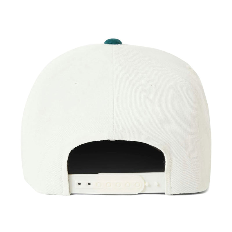 Brixton Oath III Snapback Hat - Off White/Night Sage