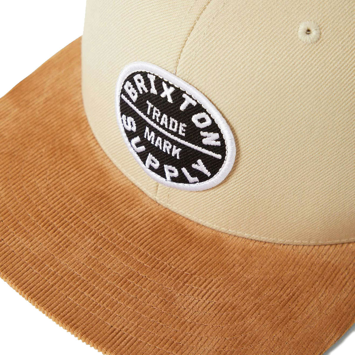 Brixton Oath III Snapback Hat - Sand/Light Brown Corduroy – CCS