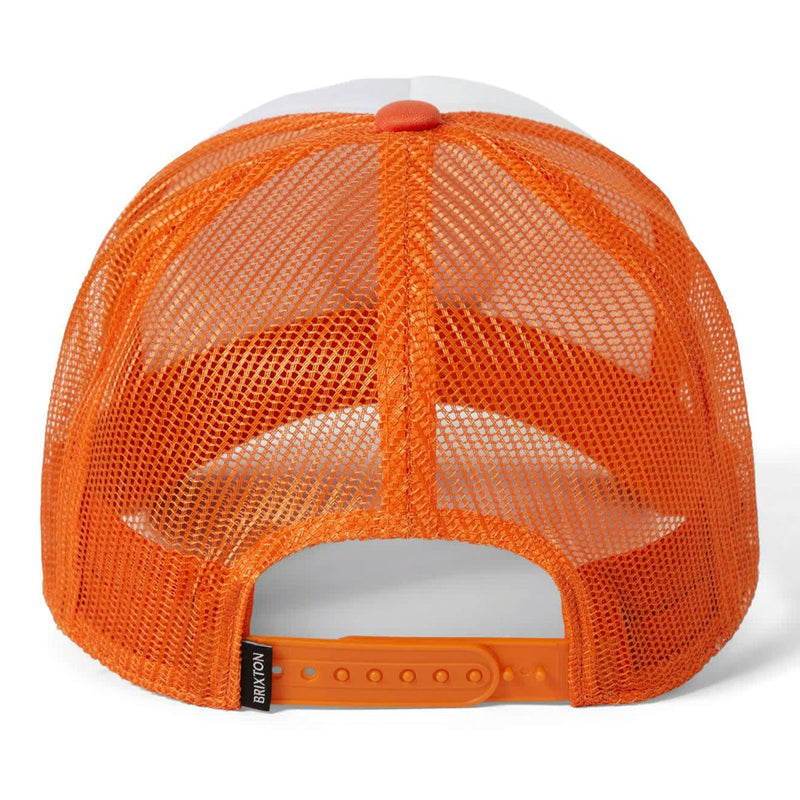 Brixton Out After Dark Np Hp Trucker Hat - Tangerine/Off White
