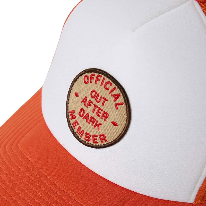 Brixton Out After Dark Np Hp Trucker Hat - Tangerine/Off White