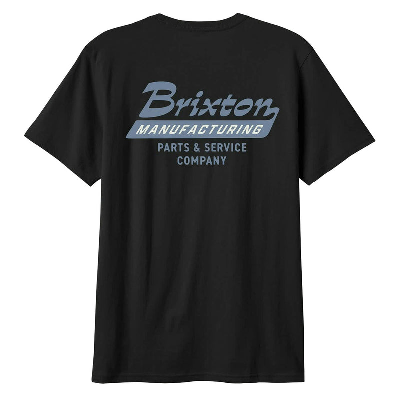 Brixton Township Tailored T-Shirt - Black/Grey Blue
