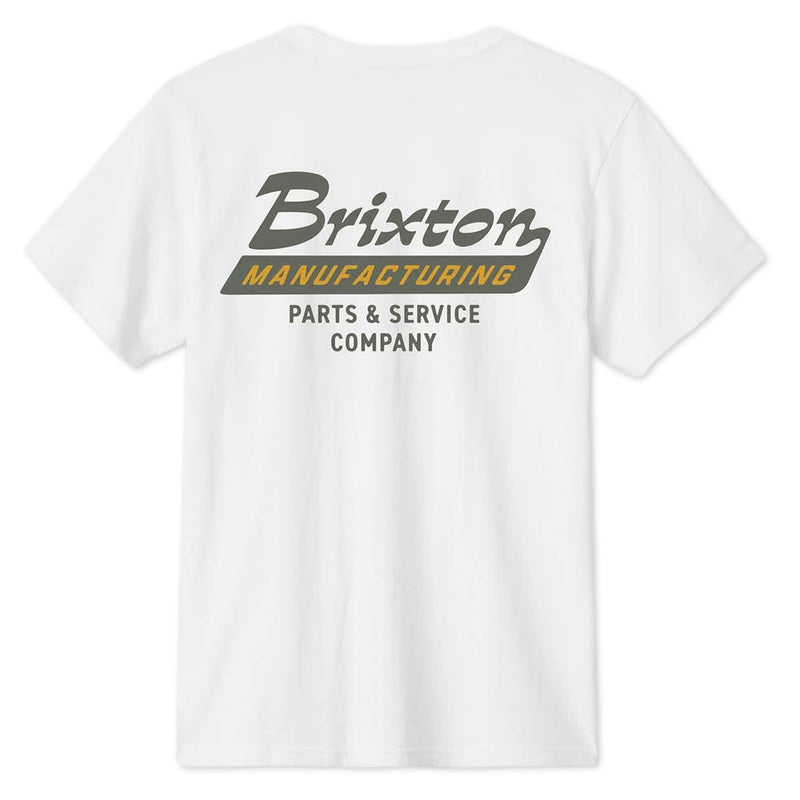 Brixton Township Tailored T-Shirt - White/Olive