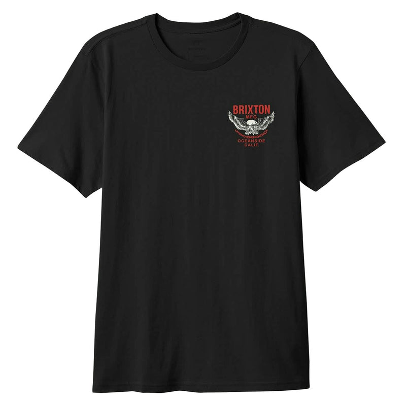 Brixton Waller T-Shirt - Black Worn Wash