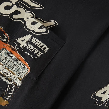 Brixton x Ford Mud Marathon Long Sleeve T-Shirt - Burnt Rubber