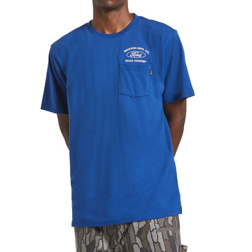 Brixton x Ford Truck Country Pocket T-Shirt - Ford Blue
