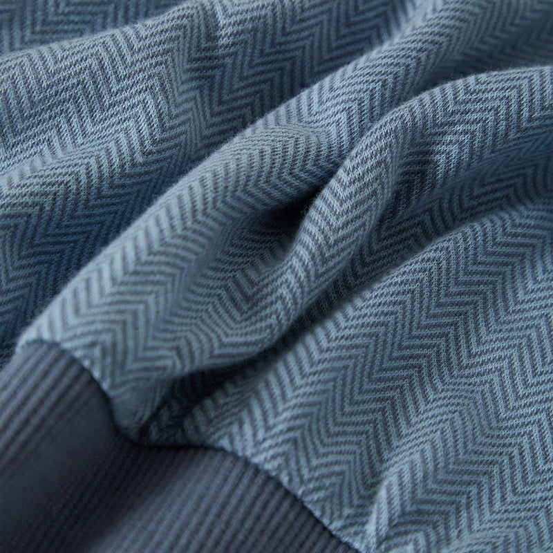 Brixton Weekend Herringbone Polo Shirt - Borrow Blue/Berring Sea