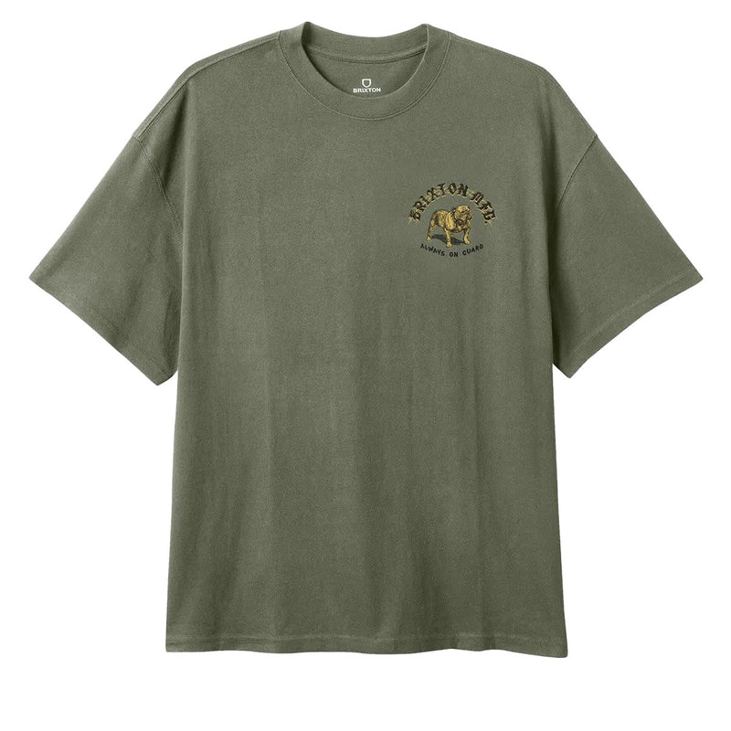 Brixton Bauer Heavyweight Relaxed T-Shirt - Olive Surplus Classic Wash