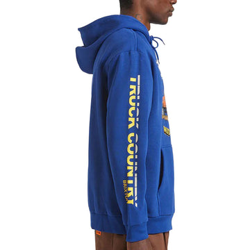 Brixton x Ford Mud Marathon Fleece Hoodie - Ford Blue