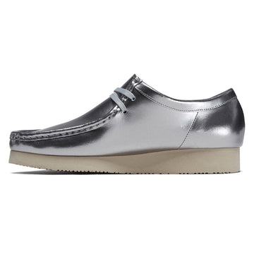 Clarks Wallabee Shoes - Silver