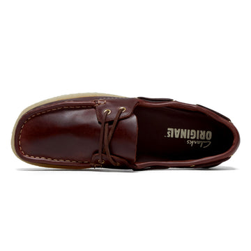 Clarks Womens Godney Boat Shoes - British Tan Leather