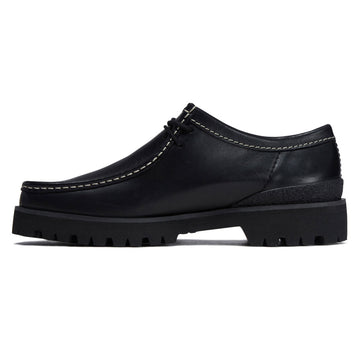 Clarks Wallabee Yukoner Shoes - Black Leather
