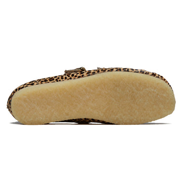 Clarks Womens Wallabee T Bar Shoes - Leopard Print