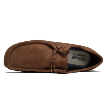 Clarks Wallabee Lite Shoes - Cola Suede