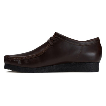 Clarks Wallabee Shoes - Dark Brown Leather